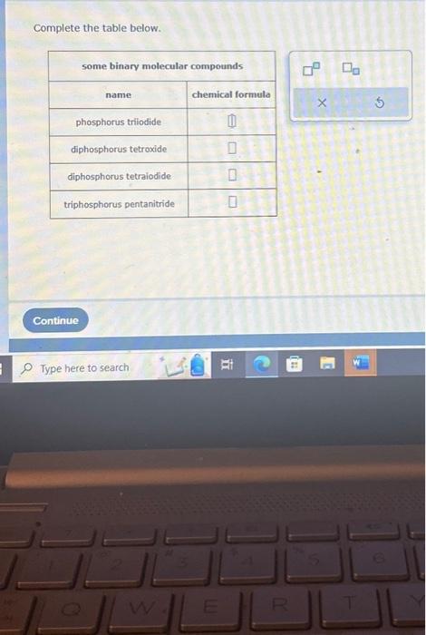 Solved Complete The Table Below. | Chegg.com