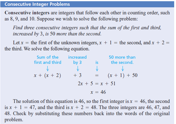problem solving involving integers