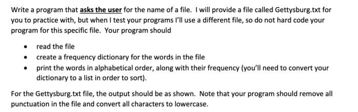 Solved Write a program that asks the user for the name of a | Chegg.com