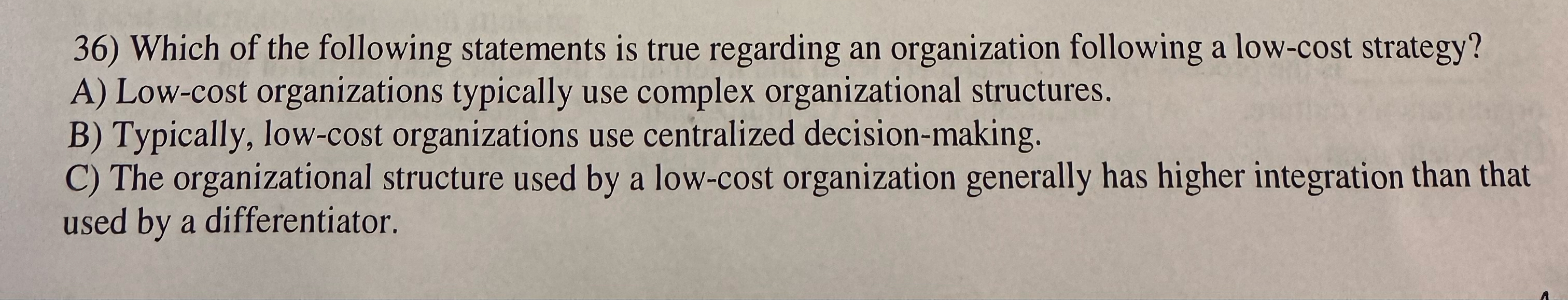 Solved Which of the following statements is true regarding | Chegg.com