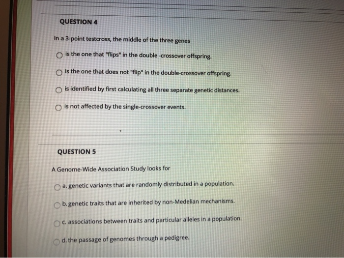 Solved QUESTION 1 What Is A "polymorphism"? A. A Genetic | Chegg.com