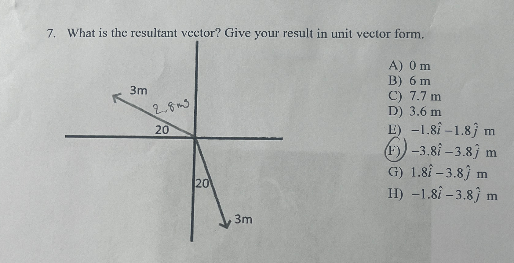 Solved What is the resultant vector? Give your result in | Chegg.com