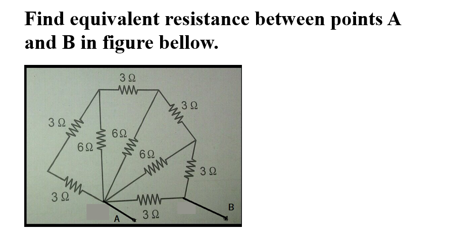 Solved Find Equivalent Resistance Between Points A And B In | Chegg.com