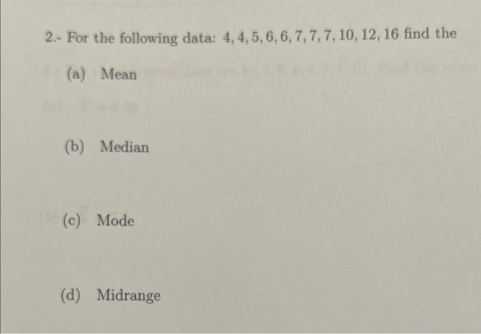 diketahui data 6 7 6 4
