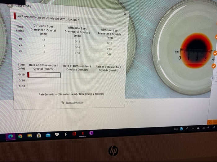 Solved Lauata X Did you correctly calculate the diffusion | Chegg.com
