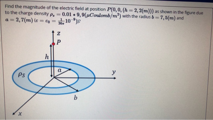 Solved Find the magnitude of the electric field at position | Chegg.com