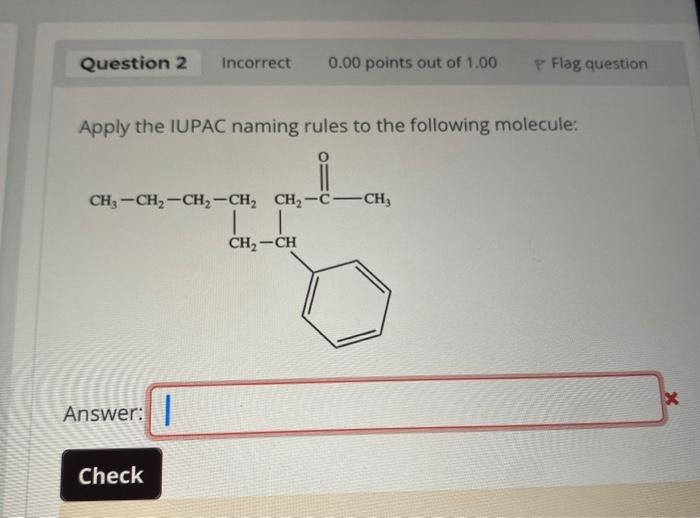 Solved Apply The IUPAC Naming Rules To The Following | Chegg.com