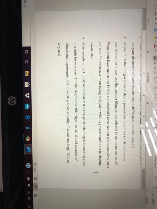 Paragraph Style Answer Paragraph Styles Mandatory Paper Assignment - provide | Chegg.com