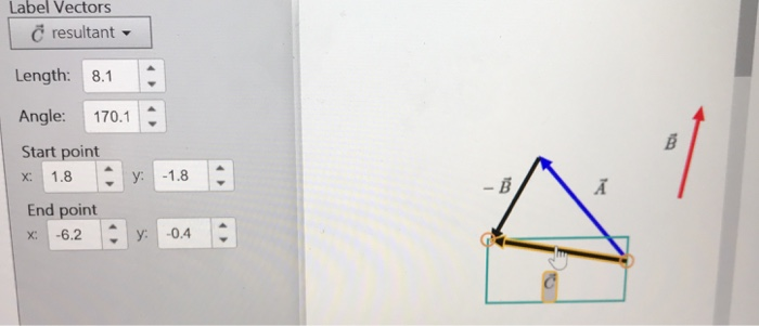 Solved Draw vector C A - B by following the steps in the | Chegg.com