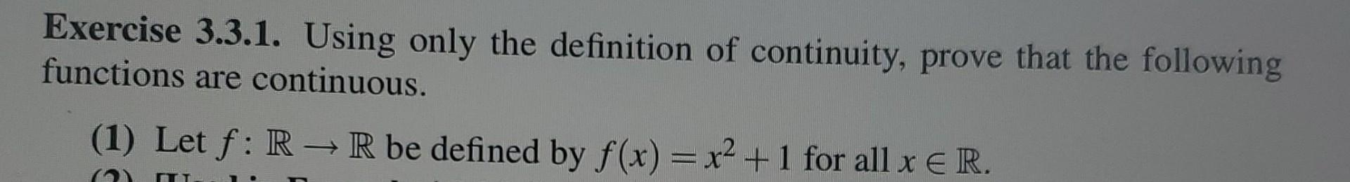 Solved Real Analysis question. please write very clean and | Chegg.com