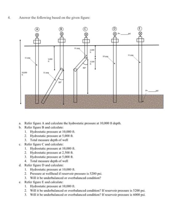 Solved 4. Answer the following based on the given figure a.
