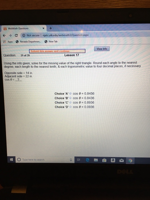 Webmath Geometry Solved T WebMath Questions → C Apps O Not | Chegg.com