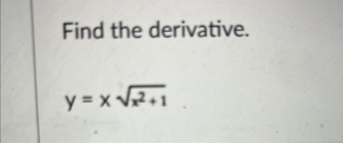 derivative of y 2x 1 2