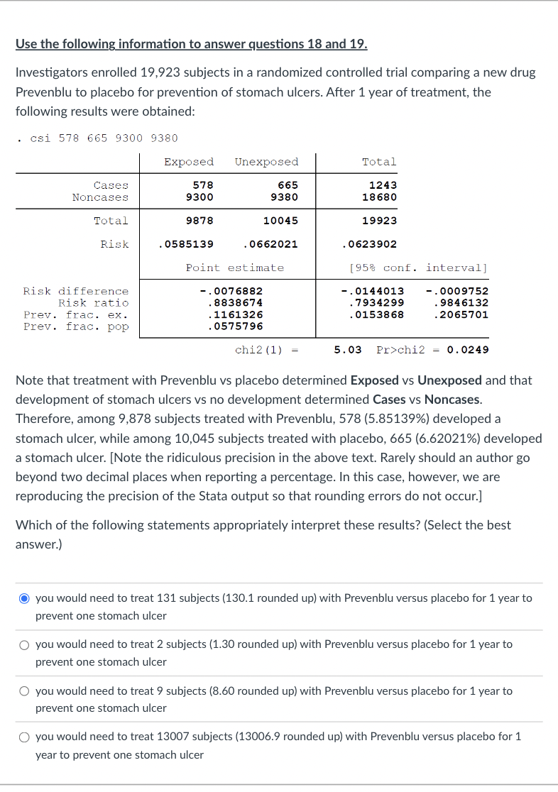 Solved Use the following information to answer questions 18 | Chegg.com