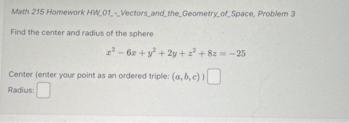 Solved Math 215 Homework | Chegg.com