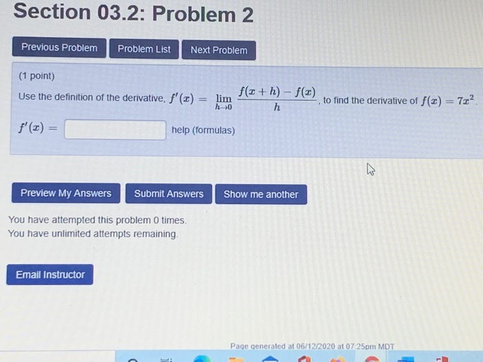Solved Section 03.2: Problem 2 Previous Problem Problem List | Chegg.com