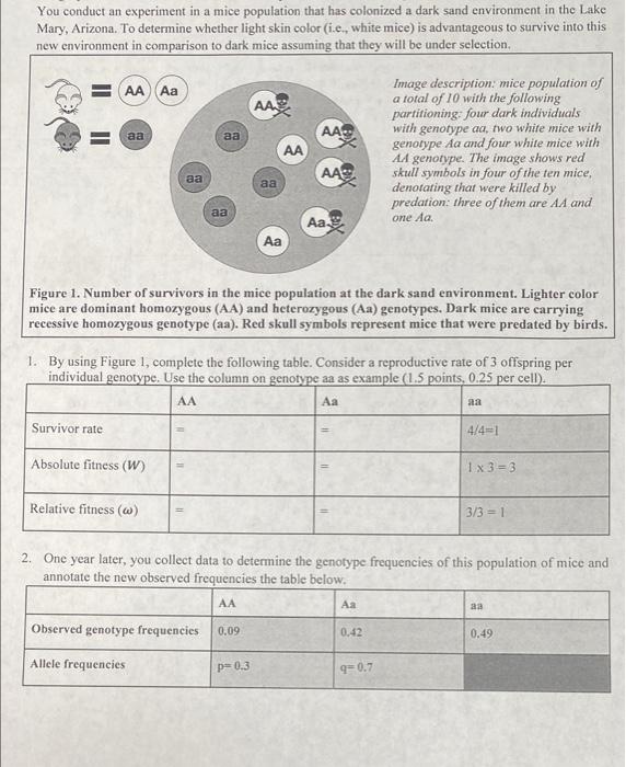 population experiment with mice