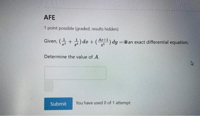 Solved 1 Point Possible (graded Results Hidden) Set Up The | Chegg.com