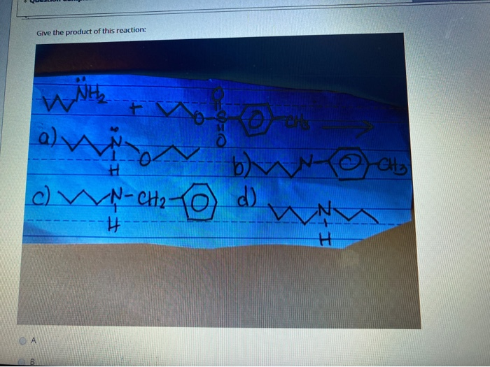 Solved Give the product of this reaction: NH2 anion H b) och | Chegg.com