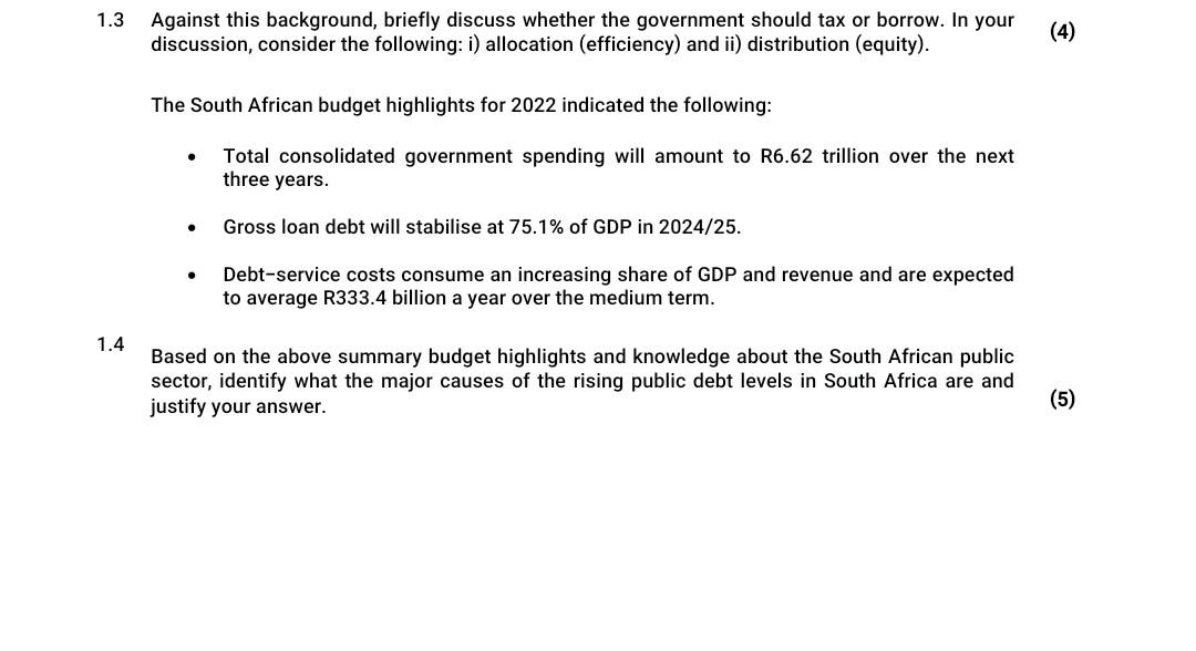 Solved 1.3 Against this background, briefly discuss whether | Chegg.com