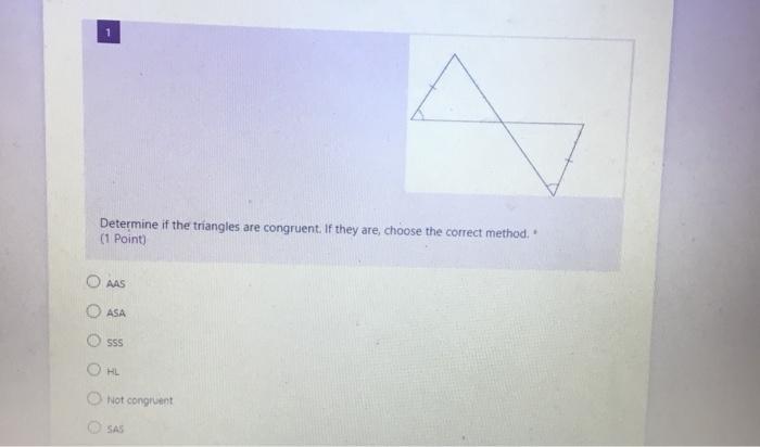 Solved Determine if the triangles are congruent. If they | Chegg.com