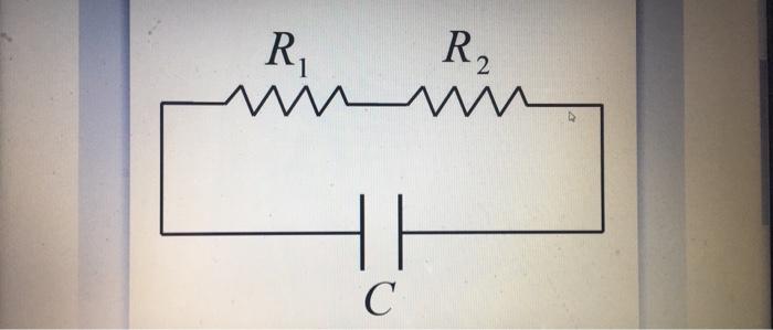 Solved R2 ww R. HE C A fully charged capacitor with 20 C | Chegg.com