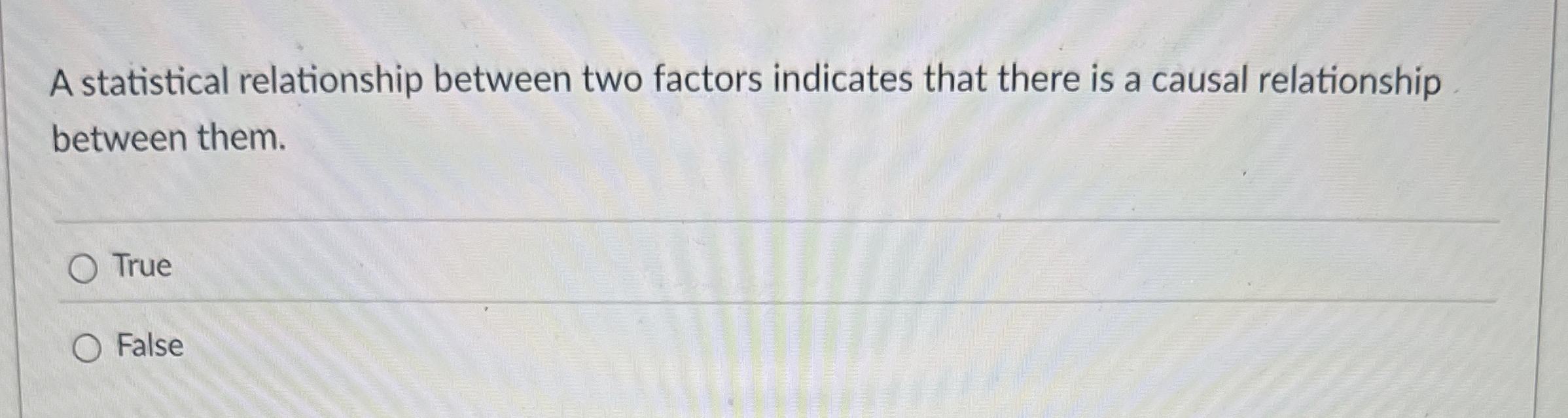 Solved A statistical relationship between two factors | Chegg.com