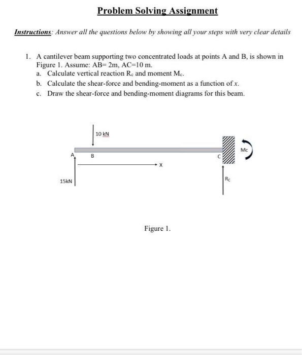 Solved Problem Solving Assignment Instructions: Answer All | Chegg.com