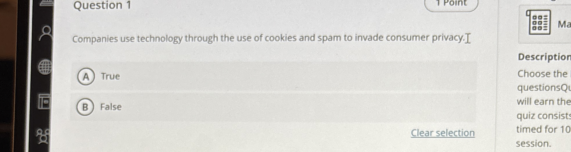 Solved Question 11 ﻿PointCompanies use technology through | Chegg.com