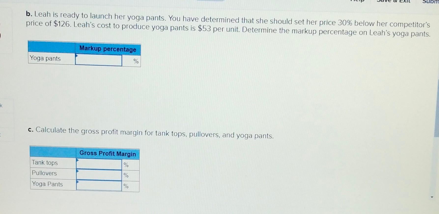 Solved Problem 5-6A Markups LO5 Leah Wells, a yoga