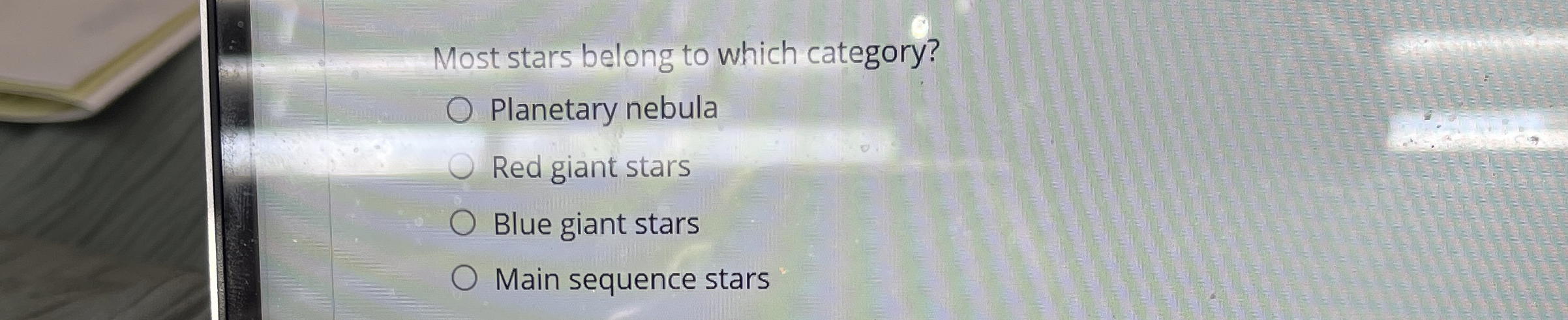 Solved Most stars belong to which category?Planetary | Chegg.com