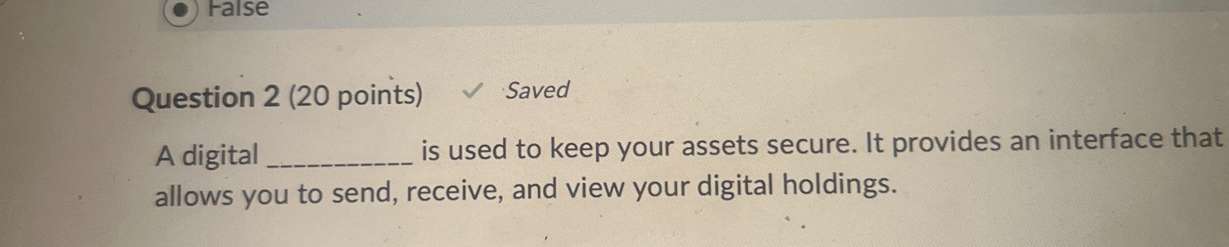 Solved Question 2 (20 ﻿points)A digitalis used to keep your | Chegg.com