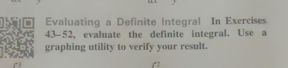 Solved 20 Evaluating a Definite Integral In Exercises 43-52, | Chegg.com