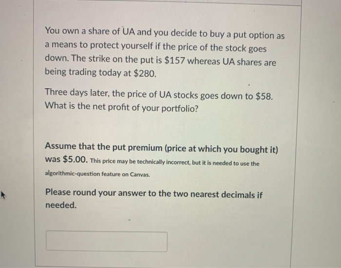 ua share price