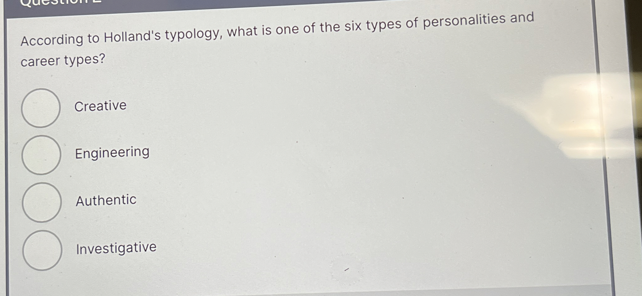 Solved According to Holland's typology, what is one of the | Chegg.com