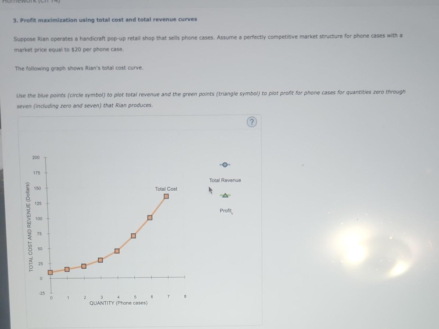 Solved 3. Profit Maximization Using Total Cost And Total | Chegg.com