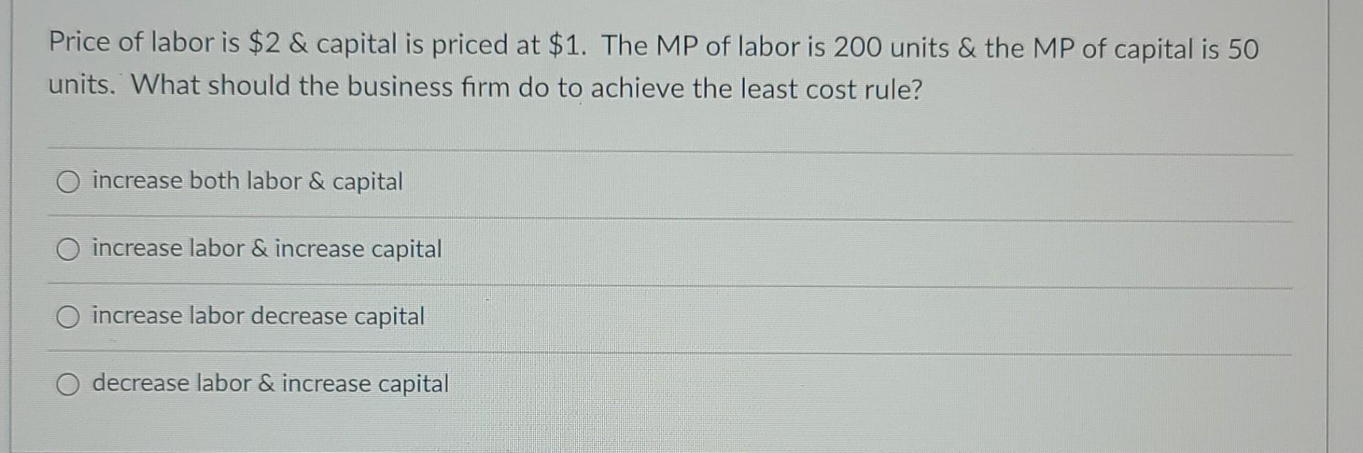 Solved Which of the following is an example of economic | Chegg.com