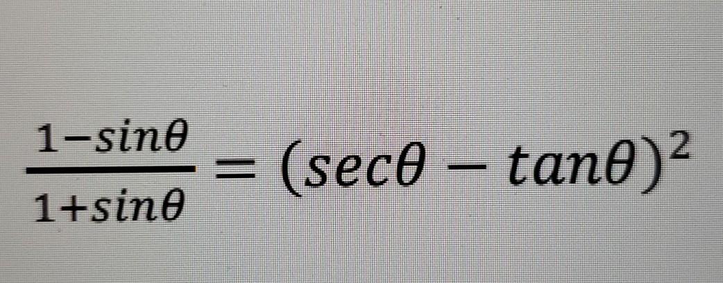 Solved 1-sino (seco – tano)? 1+sino | Chegg.com