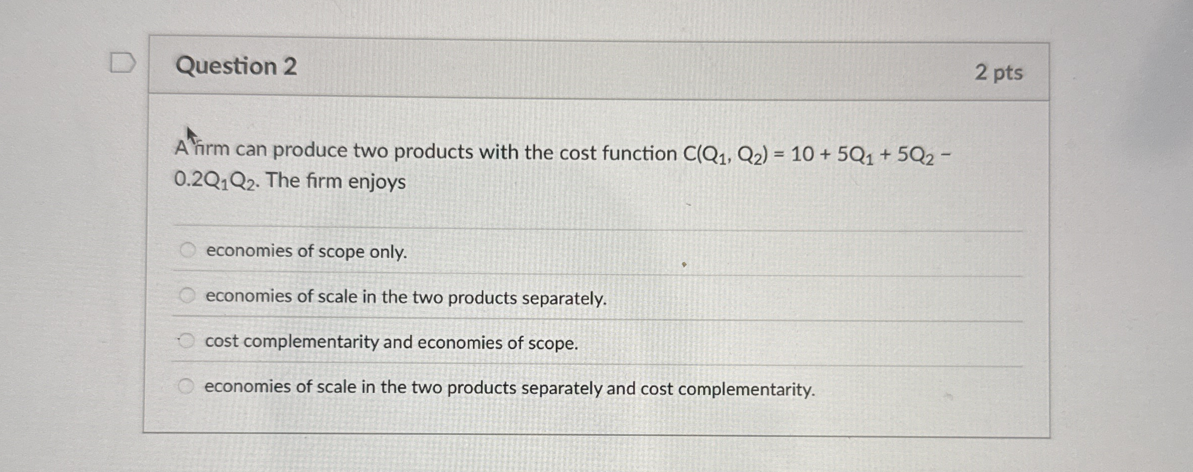 Question 12 ﻿ptsIn perfect competition, which is not | Chegg.com