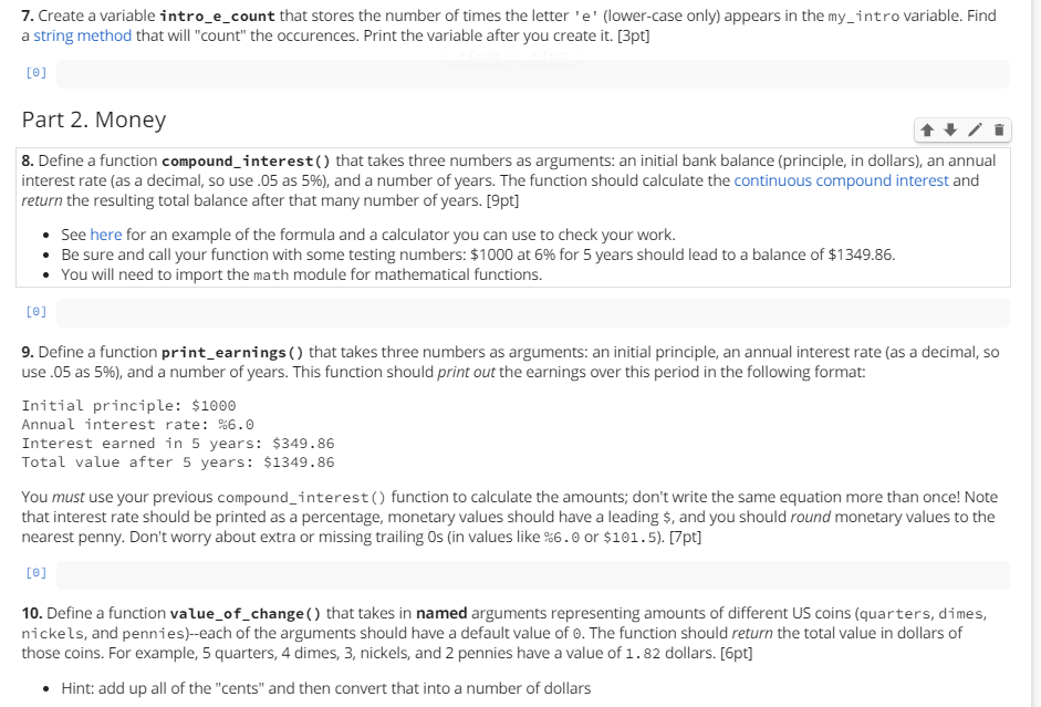 Solved Create a variable intro_e_count that stores the | Chegg.com