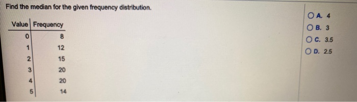 HOW TO FIND MEDIAN IN FREQUENCY DISTRIBUTION visual data 5