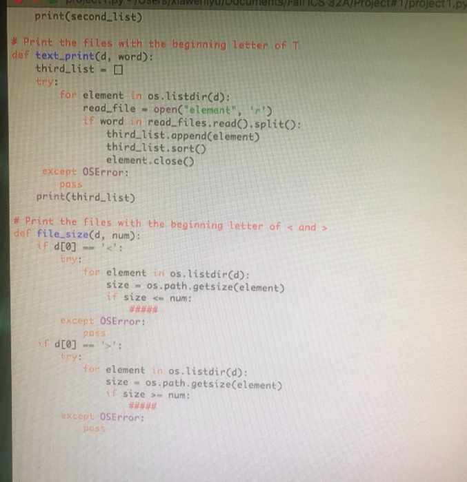 There are the code I wrote and the basic requirement. | Chegg.com