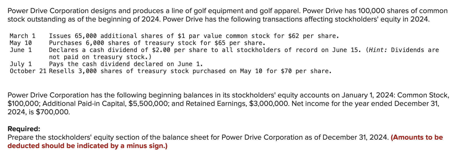 Solved Power Drive Corporation designs and produces a line | Chegg.com