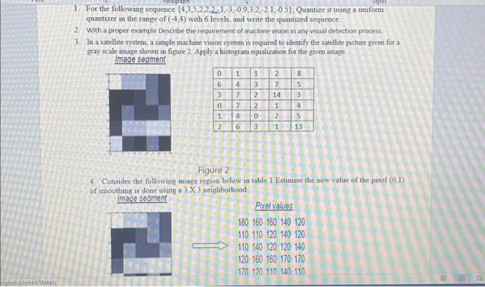 Solved 1. For The Following Sequence | Chegg.com