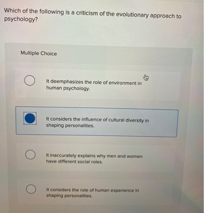 Solved Which of the following is a criticism of the | Chegg.com