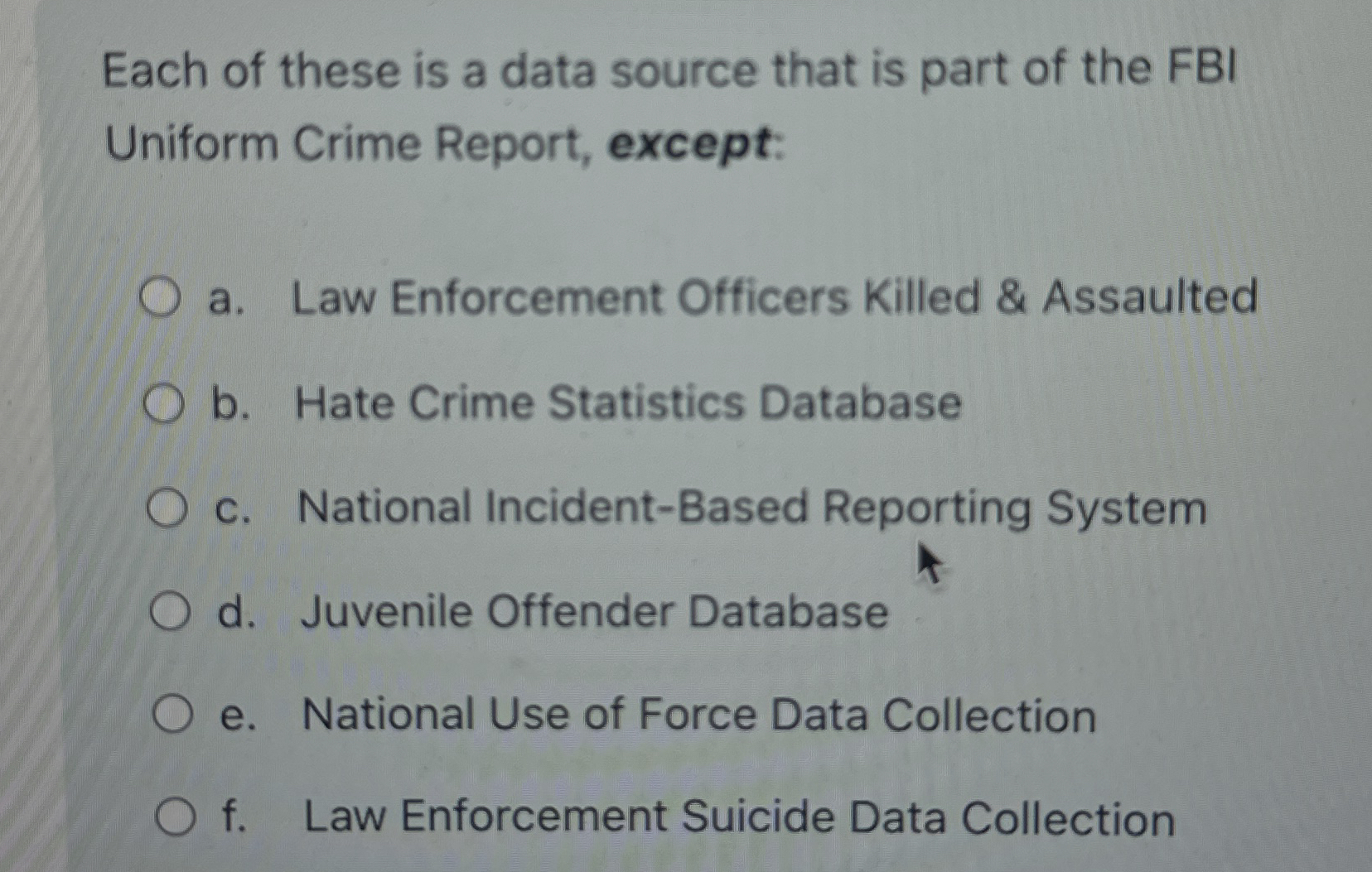 Solved Each of these is a data source that is part of the | Chegg.com