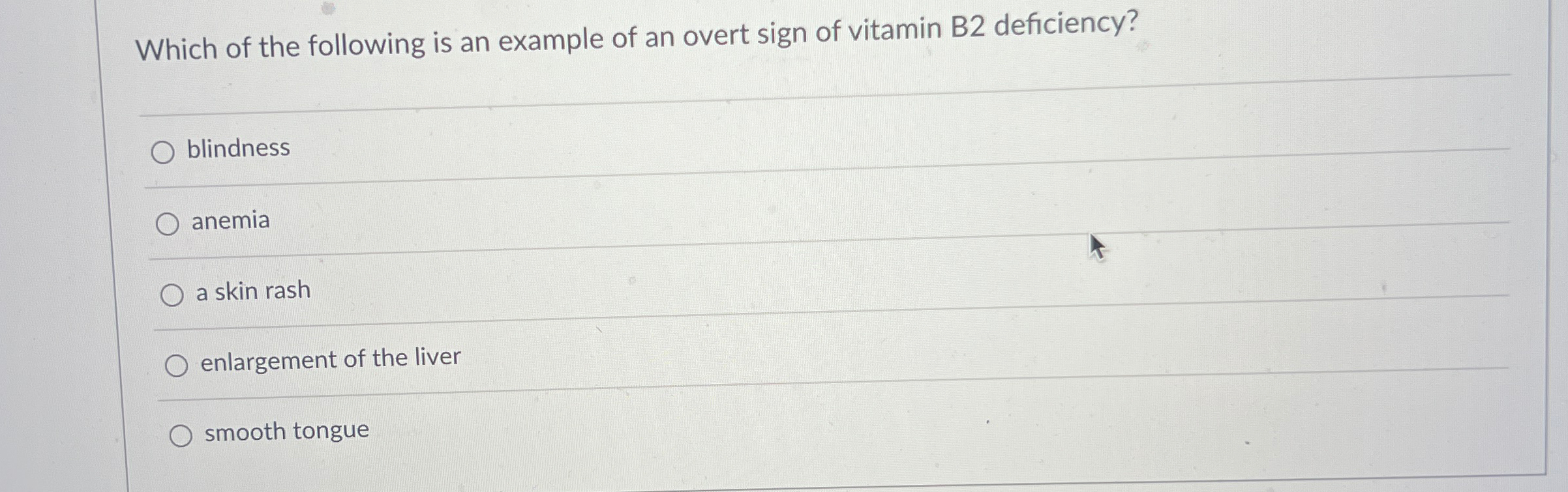 Solved Which of the following is an example of an overt sign | Chegg.com