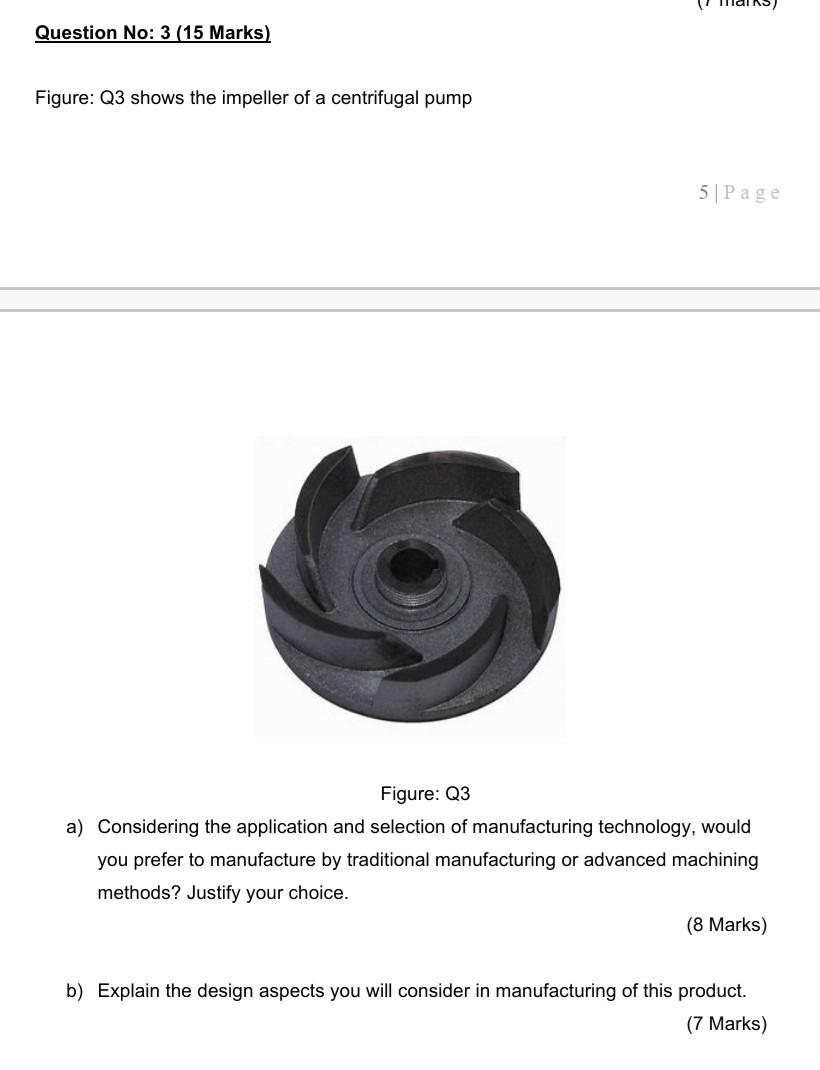 Solved Question No: 3 (15 Marks) Figure: Q3 shows the | Chegg.com