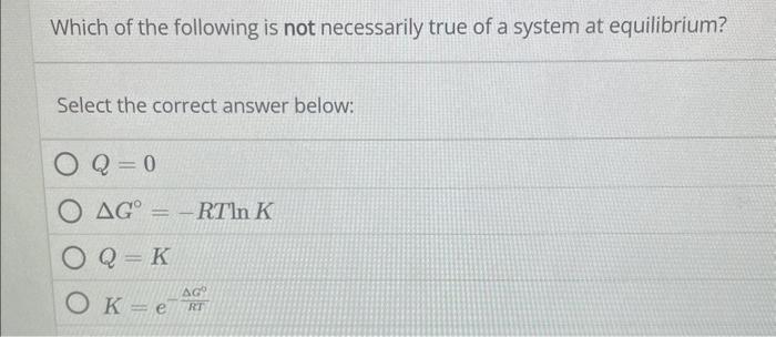 Solved Which of the following is not necessarily true of a | Chegg.com