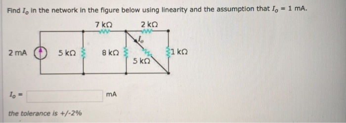Solved Find I, in the network in the figure below using | Chegg.com